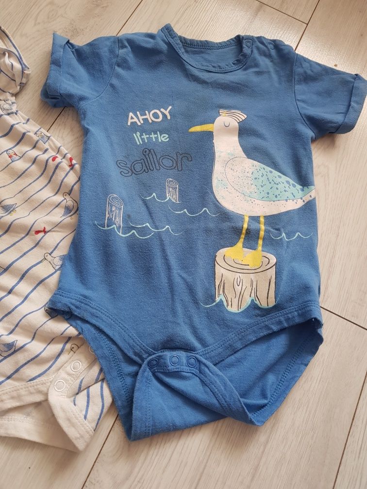 Zestaw 2 szt body chłopięce Pepco krótki rękaw