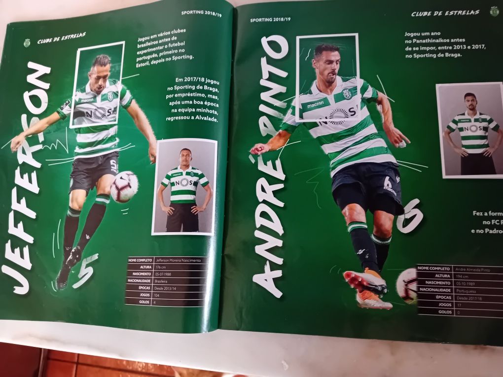 Caderneta Sporting Record 2018/19