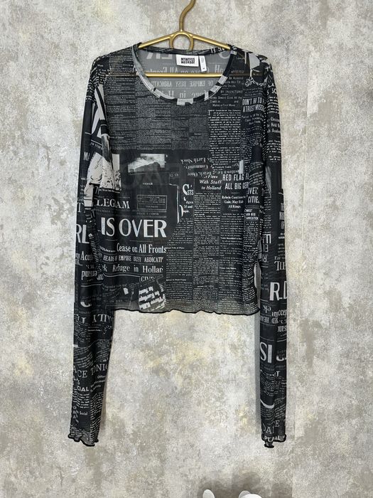 Напівпрозора кофтинка з назетним принтом