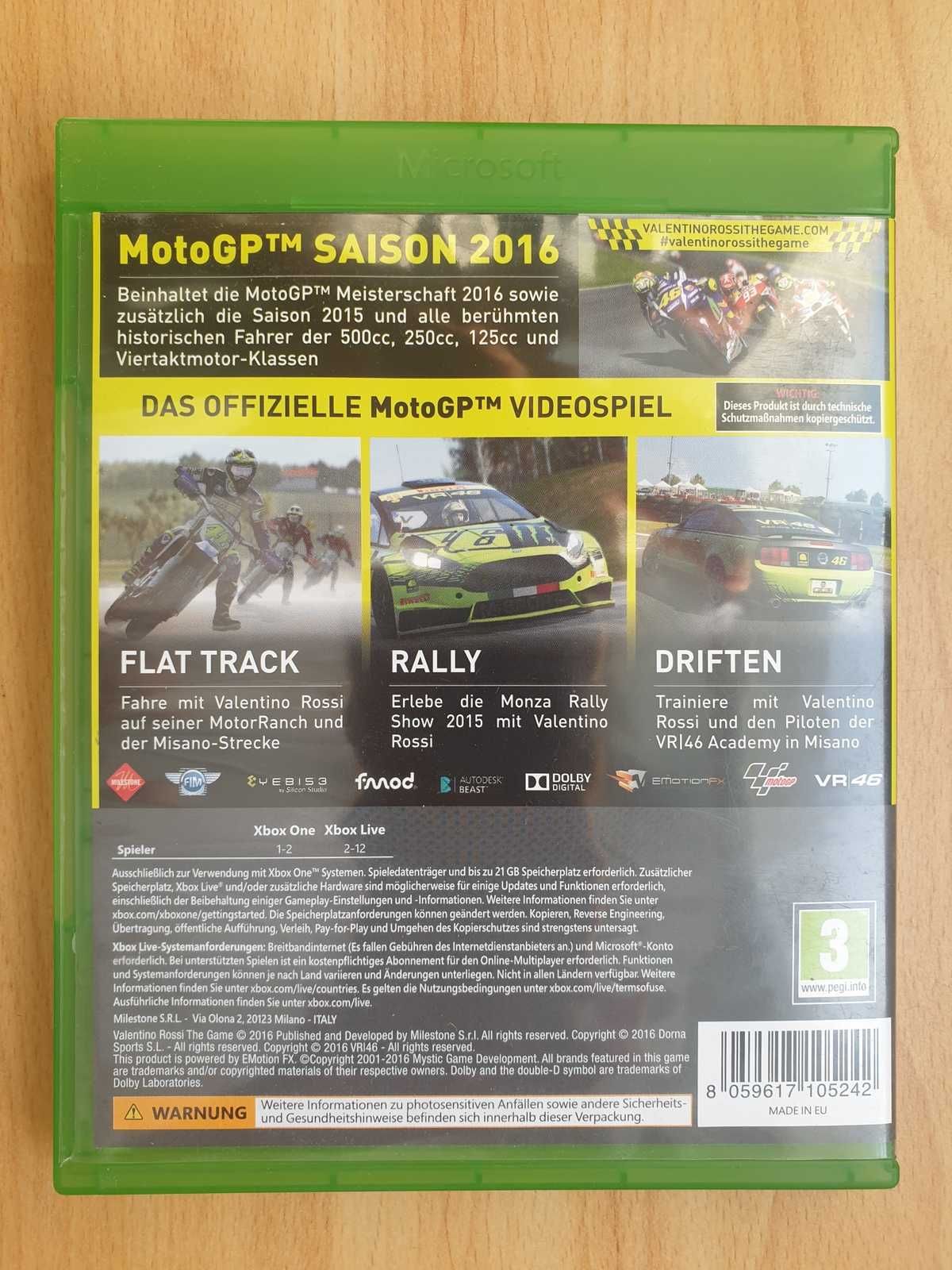 Valentino Rossi The Game na Xbox One S X