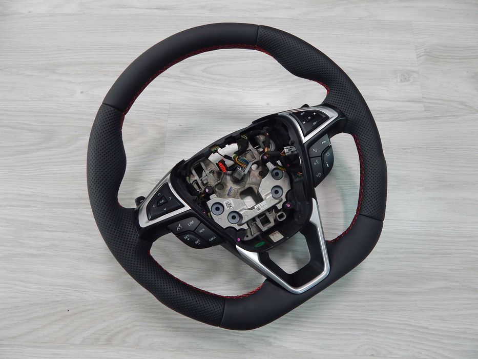 Ford Mondeo MK5 S-Max II Galaxy - kierownica sport obszycie czerw nić