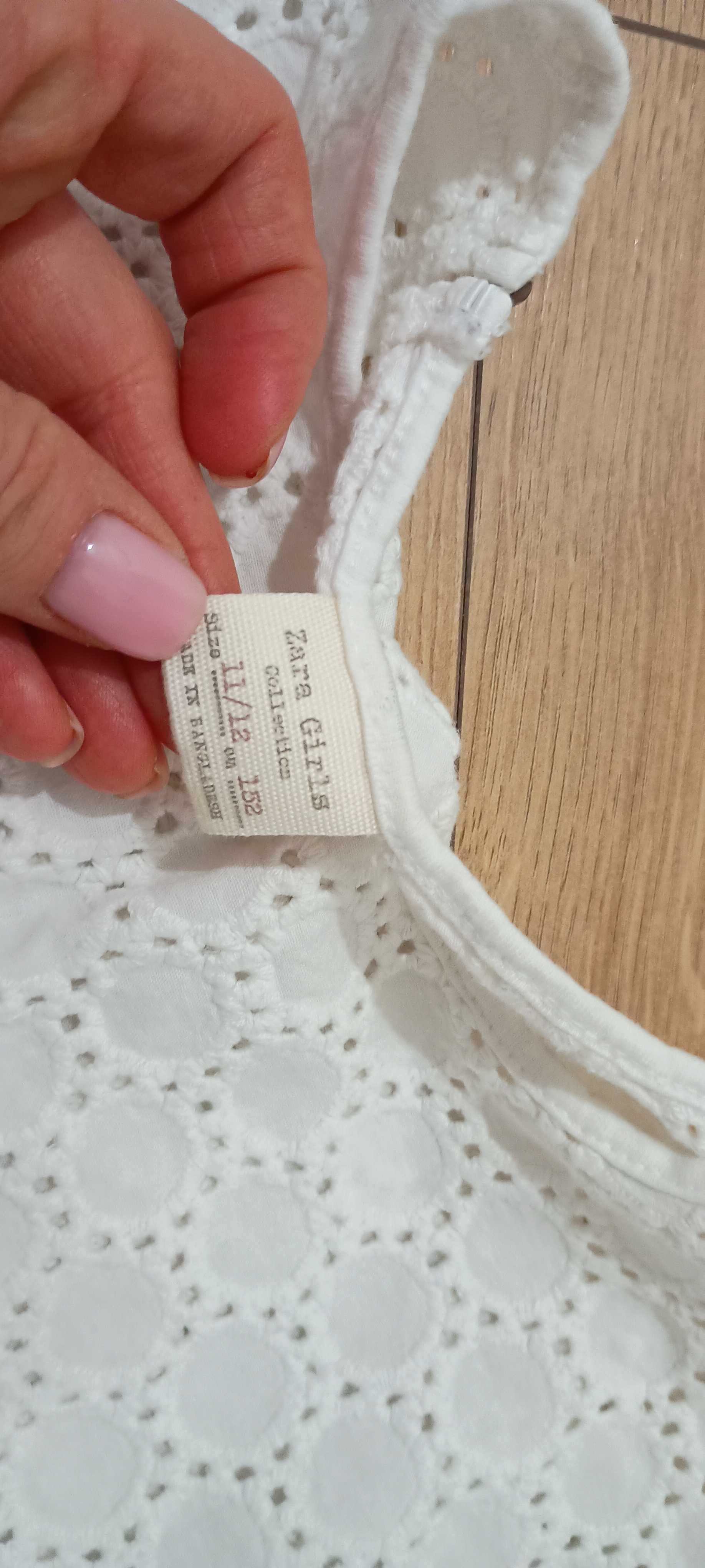Biała bluzka t-shirt Zara