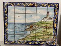 Painei de Azuleijos Cabo da Roca  Pintura manual.