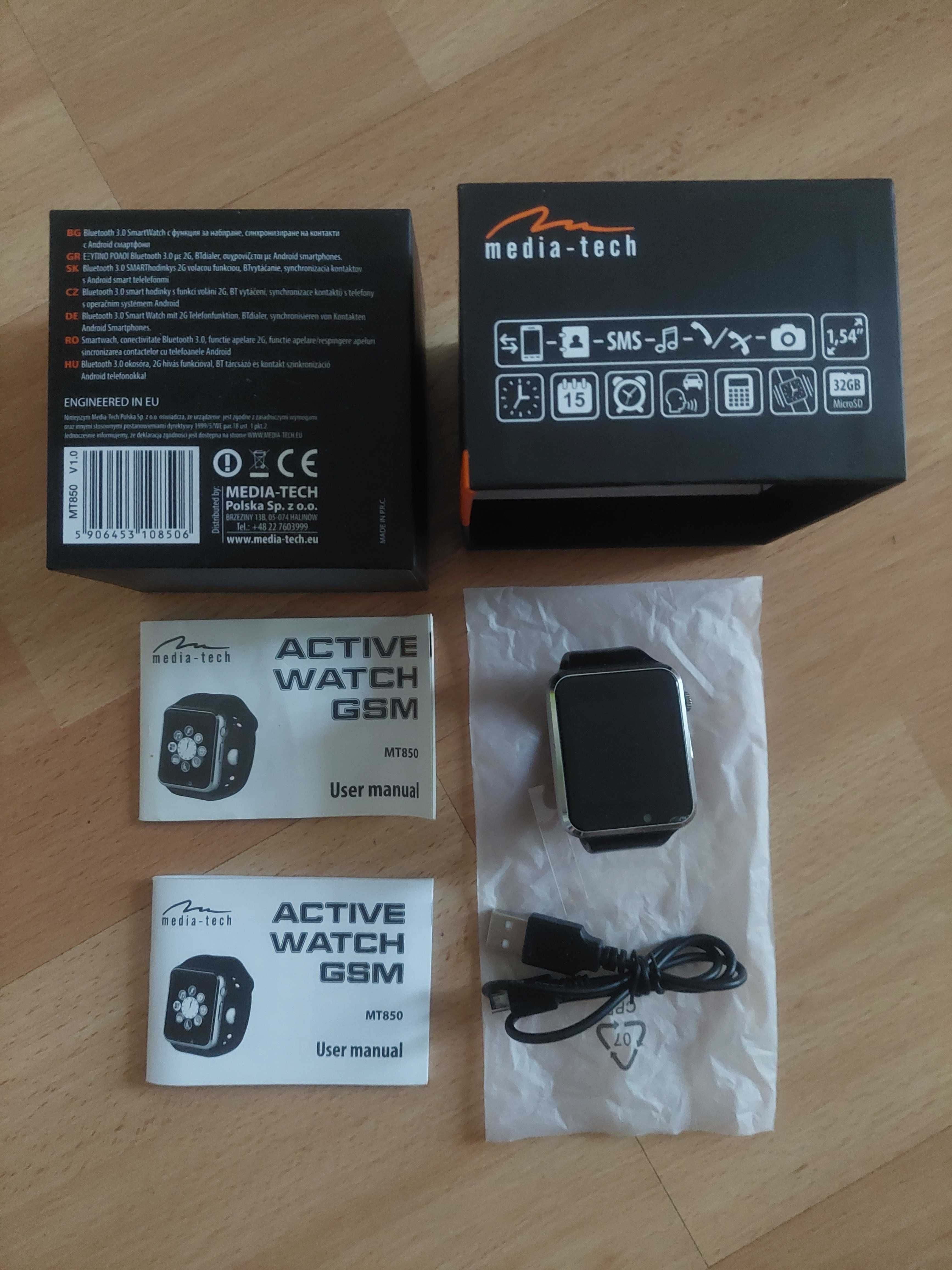 Smartwatch MEDIA-TECH Active Watch GSM MT850
