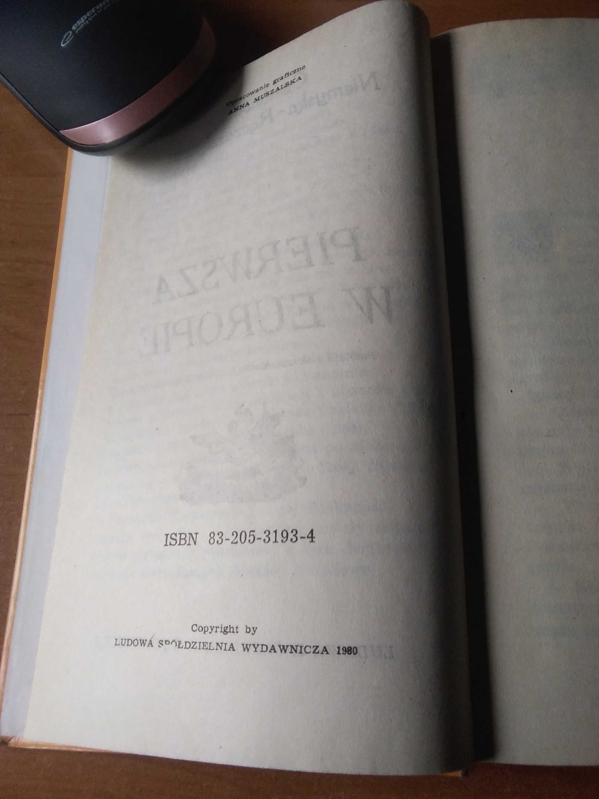 Książka pt,, Pierwsza w Europie "1980 rok.