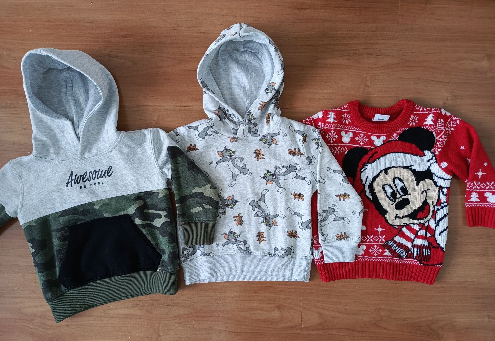 Bluza z kapturem chłopięca sweter Mickey Mouse PRIMARK rozm 98 +gratis