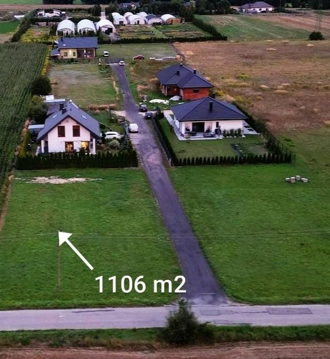 Atrakcyjna działka budowlana 1106 m2 Zalesice Kolonia