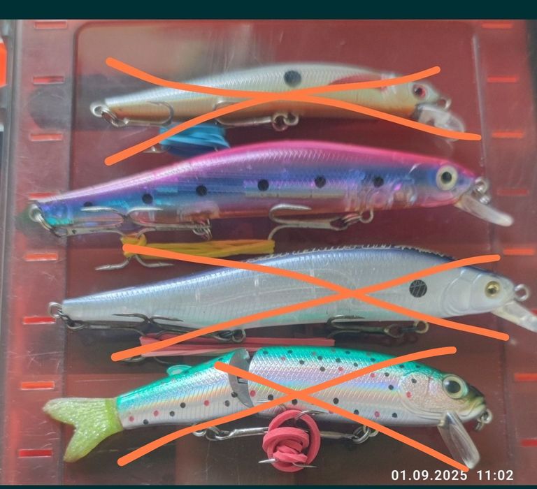 Kosadaka Cord-R XS 110F BearKing Ito Shiner 115SP + Китайські воблери