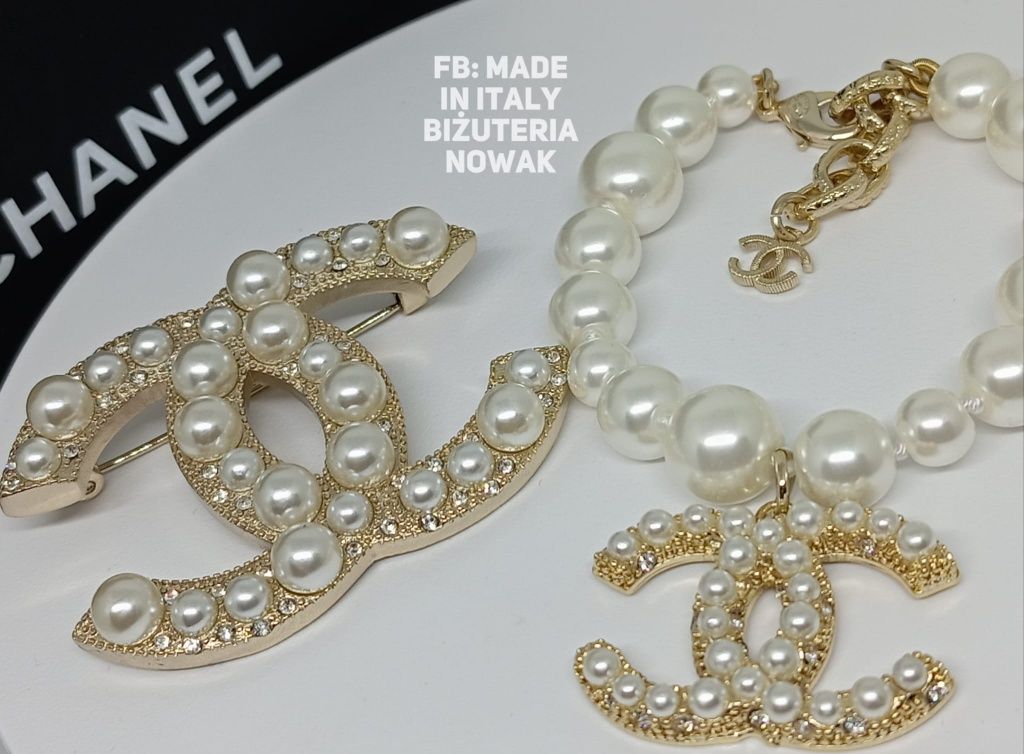 Broszka z perłami Chanel