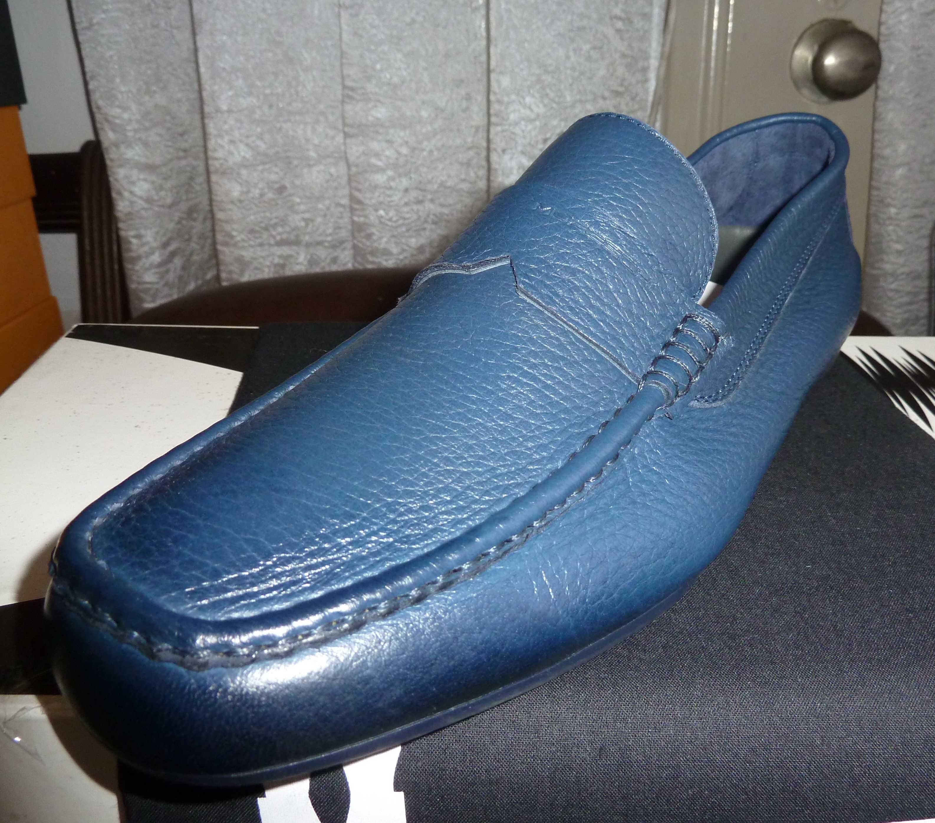 Sapatos italianos novos pele tipo luva Moreschi 40.5 - SALDO