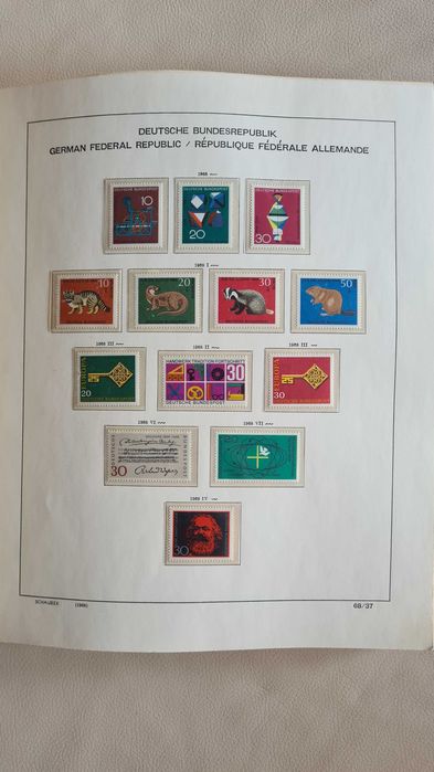 Album Schaubek Dual BDR Niemcy 1968-84