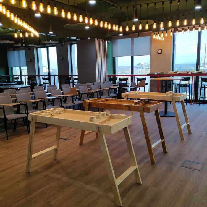 Wynajem gier: Piłkarzyki, Dart, Airhockey, Gry drewniane XXL