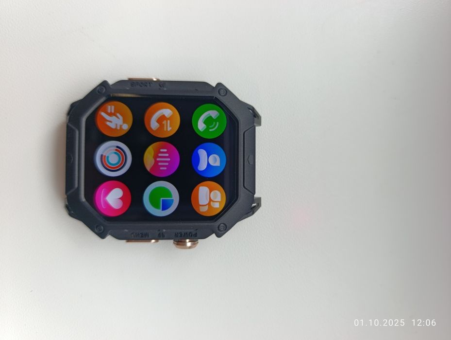 Смарт-годинник Oukitel BT80 Grey (військовий стандарт MIL-STD-810)
Ві