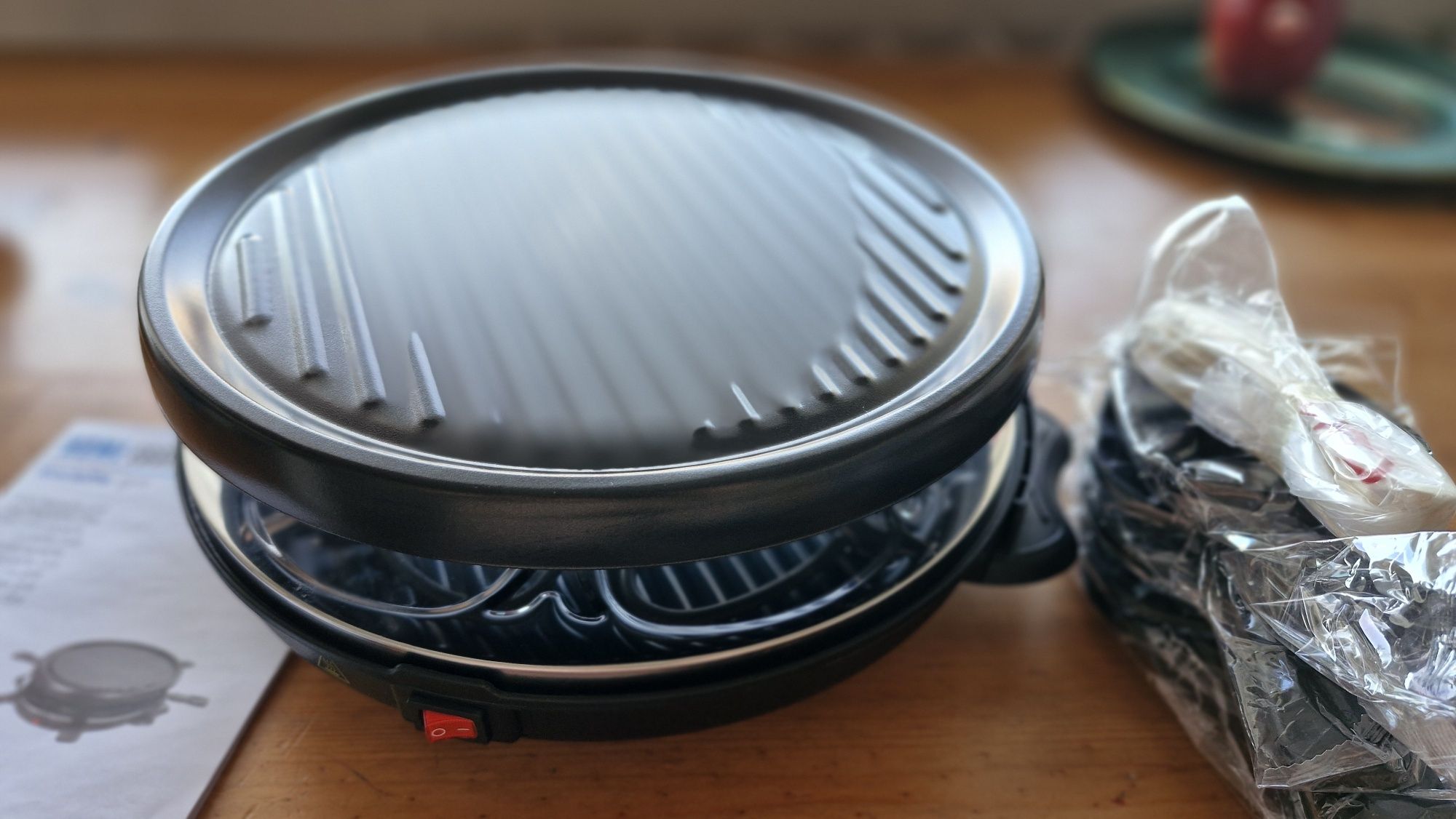 Grill elektryczny raclette dla 6 osób 30cm 800W