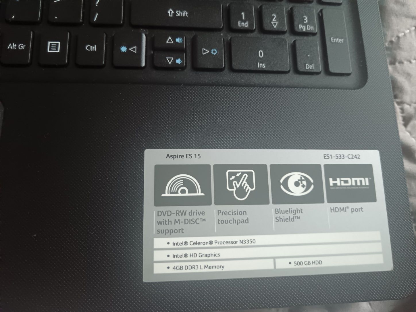 Laptop ACER Aspire Es 15