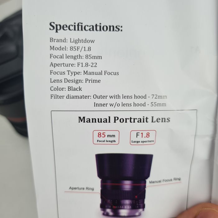 Лінза об'єктив до Canon 85mm EO5