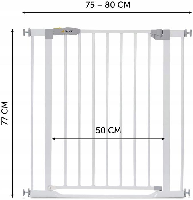 Hauck Clear Step Gate bramka ochronna 75-80 cm
