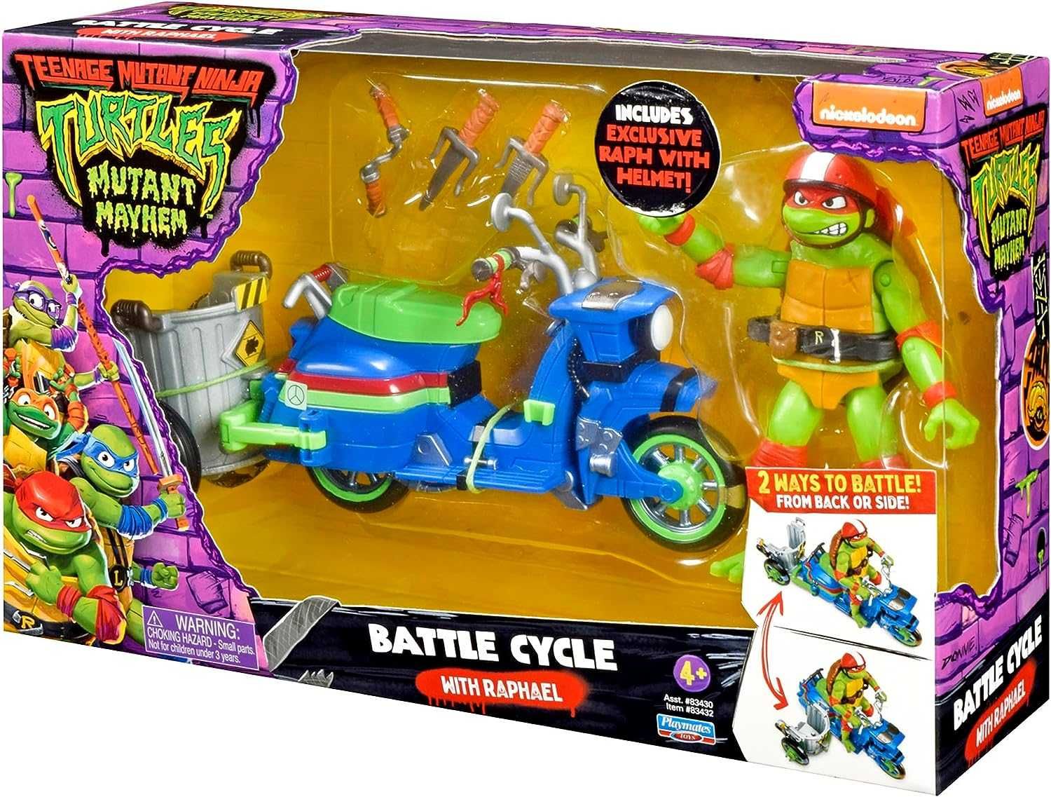 TMNT Movie Рафаель на мотоциклі Ninja Battle Cycle Raphael черепашки