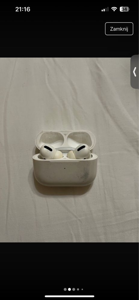 Airpods pro z pudełkiem