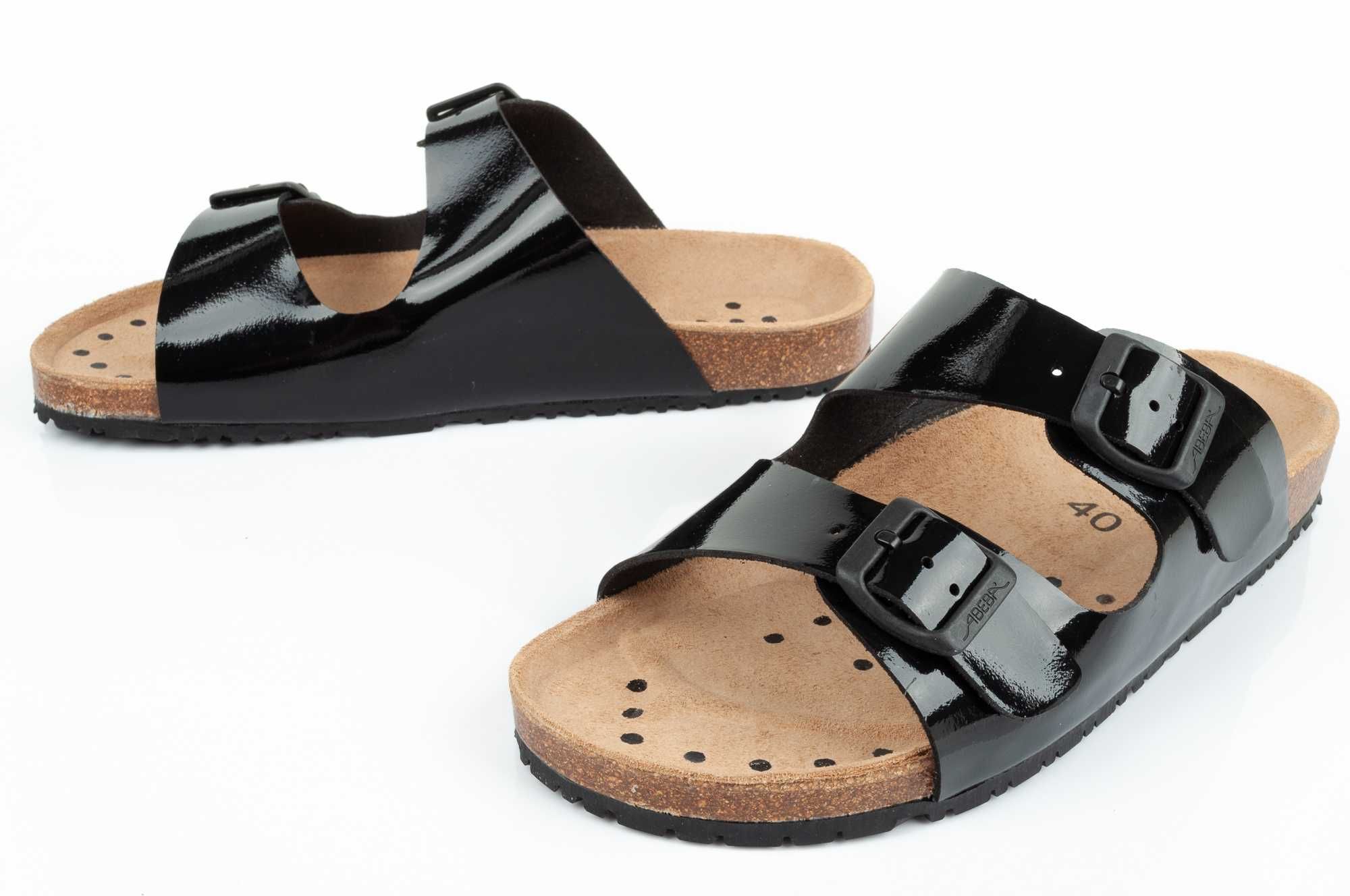 Klapki sandały robocze Abeba Sandals Black [8088] różne rozmiary