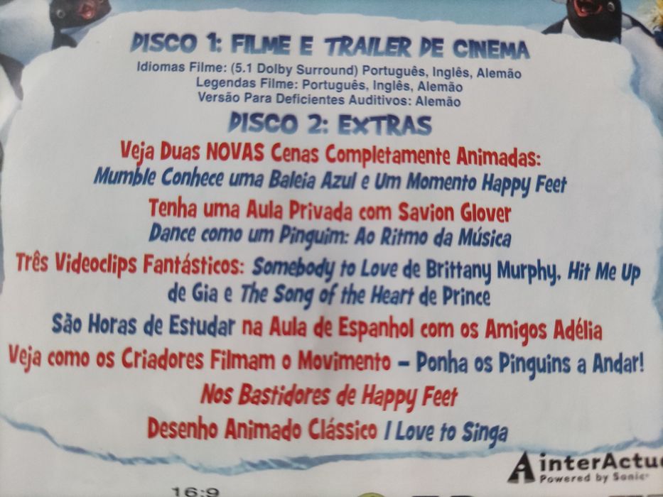 Dvd Happy Feet edição especial