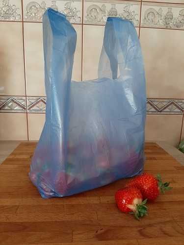 reklamówki na 3 kg zrywki 600 sztuk niebieskie