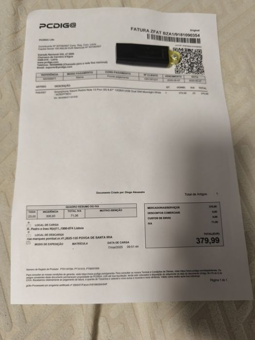 Redmi Note 13 Pro+ 5G. 12Gb de RAM 512Gb (garantia até maio 2027)