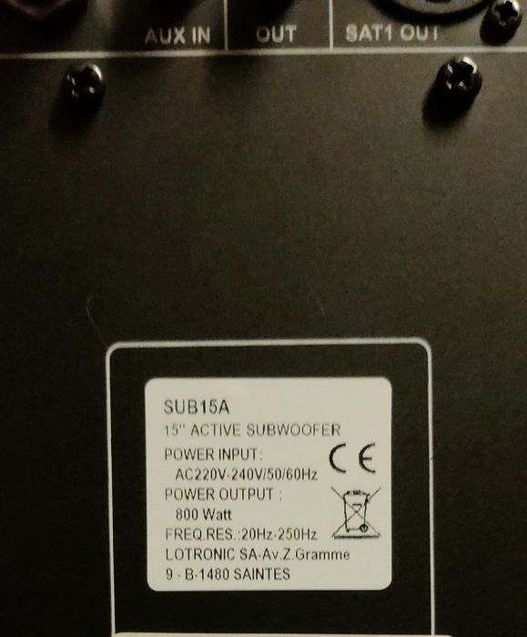 Coluna Ibiza sound 2x amplificada 800w