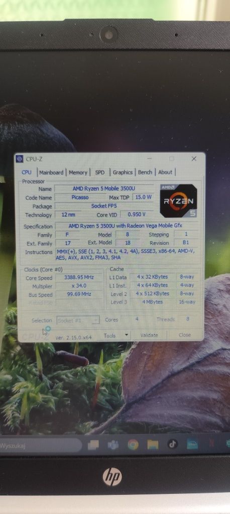 Laptop HP 15s-eq0017nw