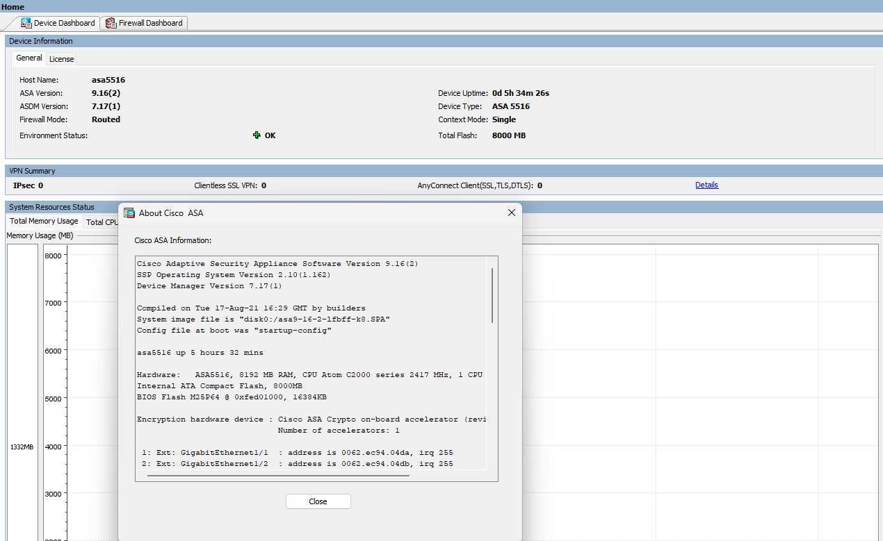 Firewall CISCO ASA5516-X z licencjami i HDD