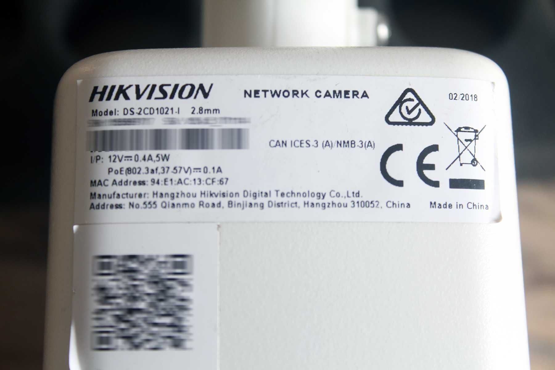 IP камеры 2мп Hikvision DS-2CD1021-i РОЕ, 2.8мм угол 112°, ip67 3шт.