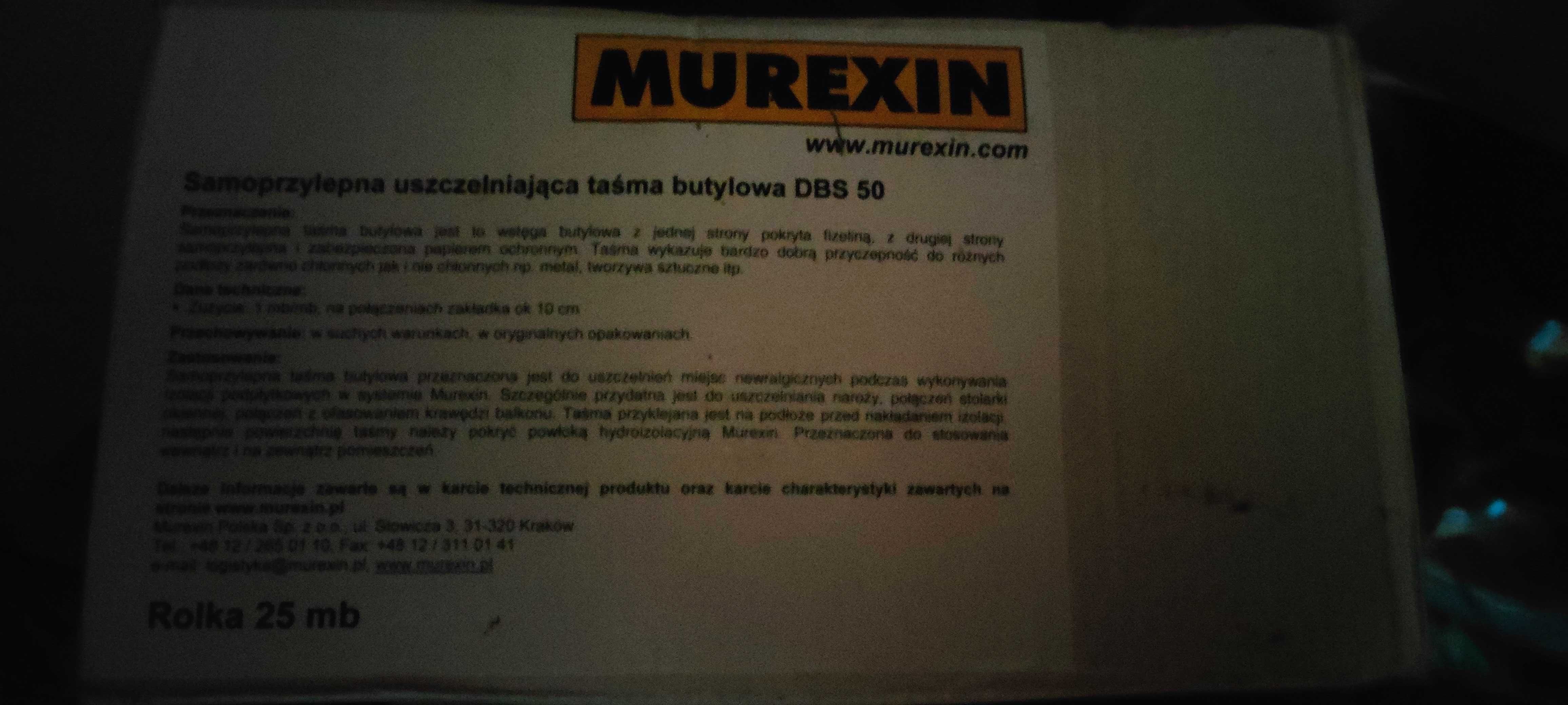 Samoprzylepna taśma uszczelniająca Murexin DBS25mb szer. 10cm