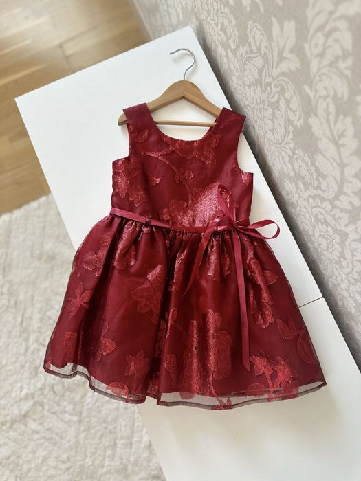 Святкова ноаорічна сукня , теплі лосини  F&F розмір 4-5 років 110