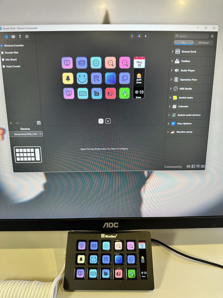 Stream deck mirabox