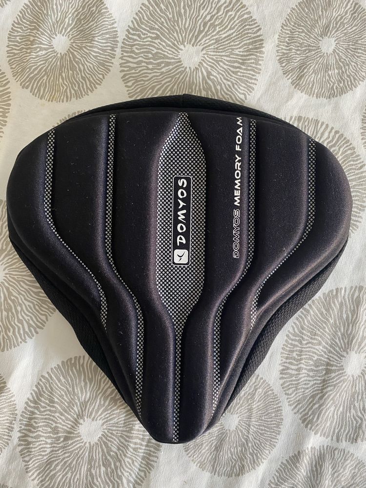 Capa para selim de bicicleta Domyos com memory foam como novo