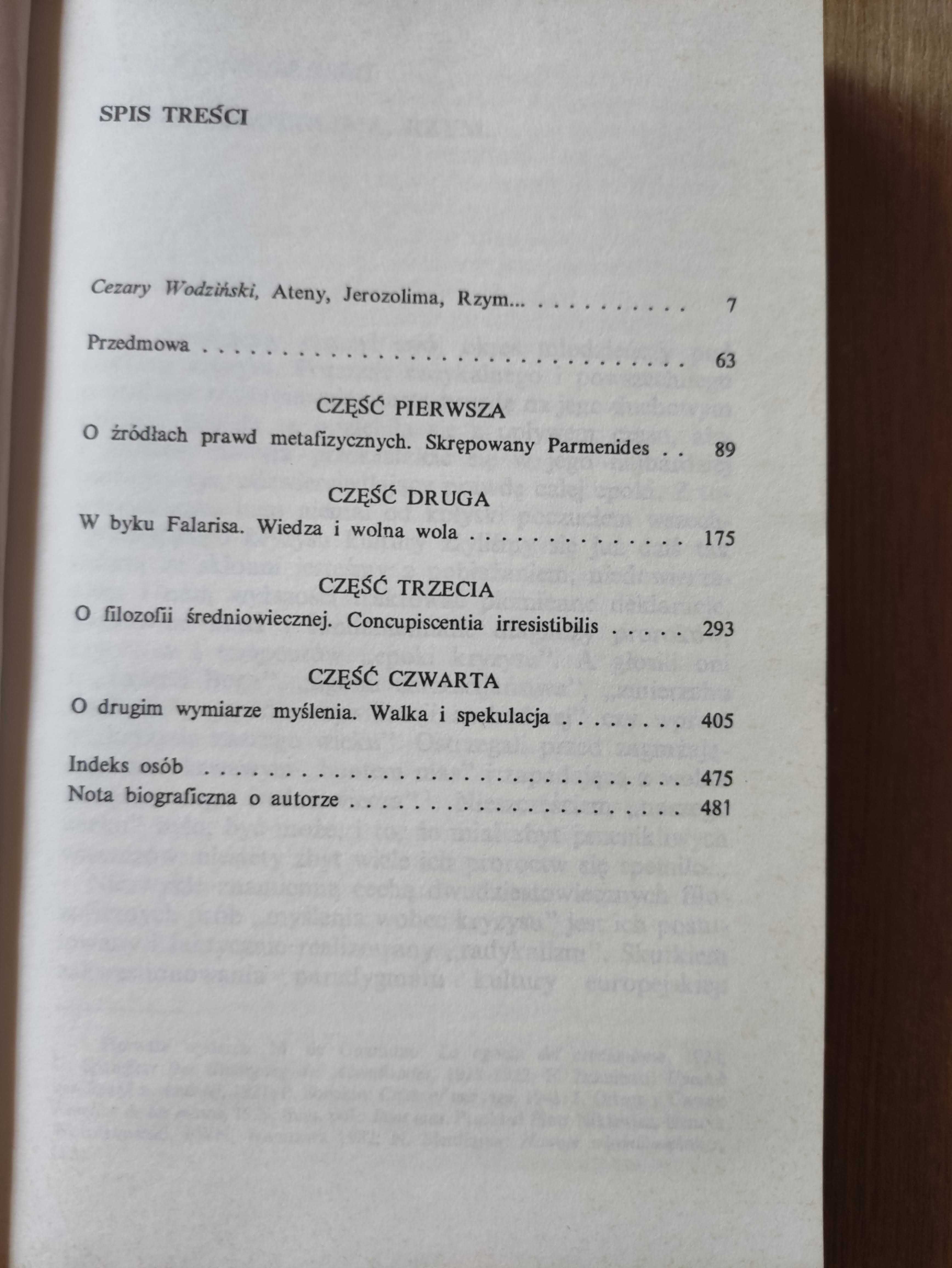 Ateny i Jerozolima - Lew Szestow / unikat!