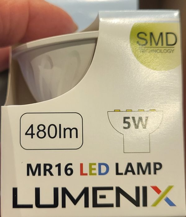 Żarówki led MR16 LED 480lm 5W . 8 szt.