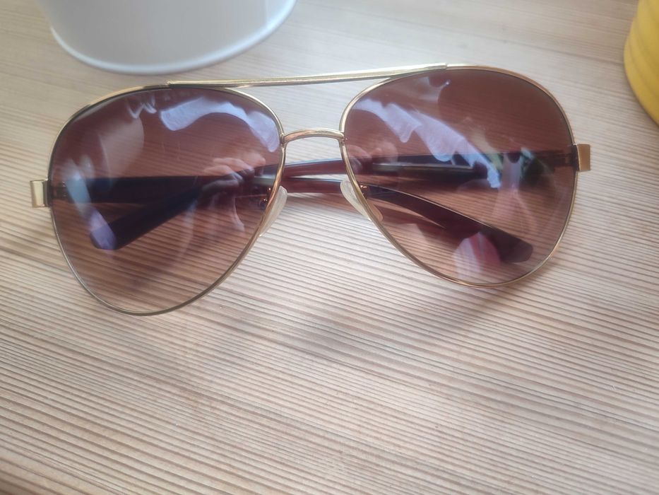 Okulary pilotki kolor złoty