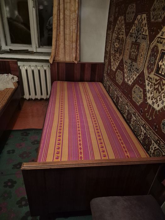 2 Односпальні Ліжка з Натурального Дерева (190х85 см)