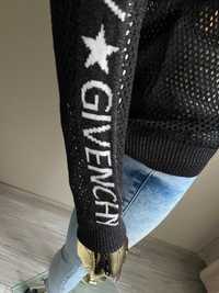 Rezerwacja Givenchy nowa bluza siatka czarna  z lampasem M