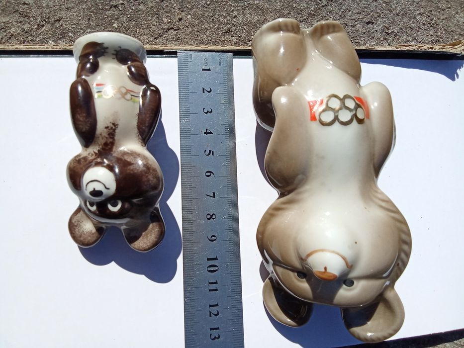 Мишка олимпийский 2 штуки.