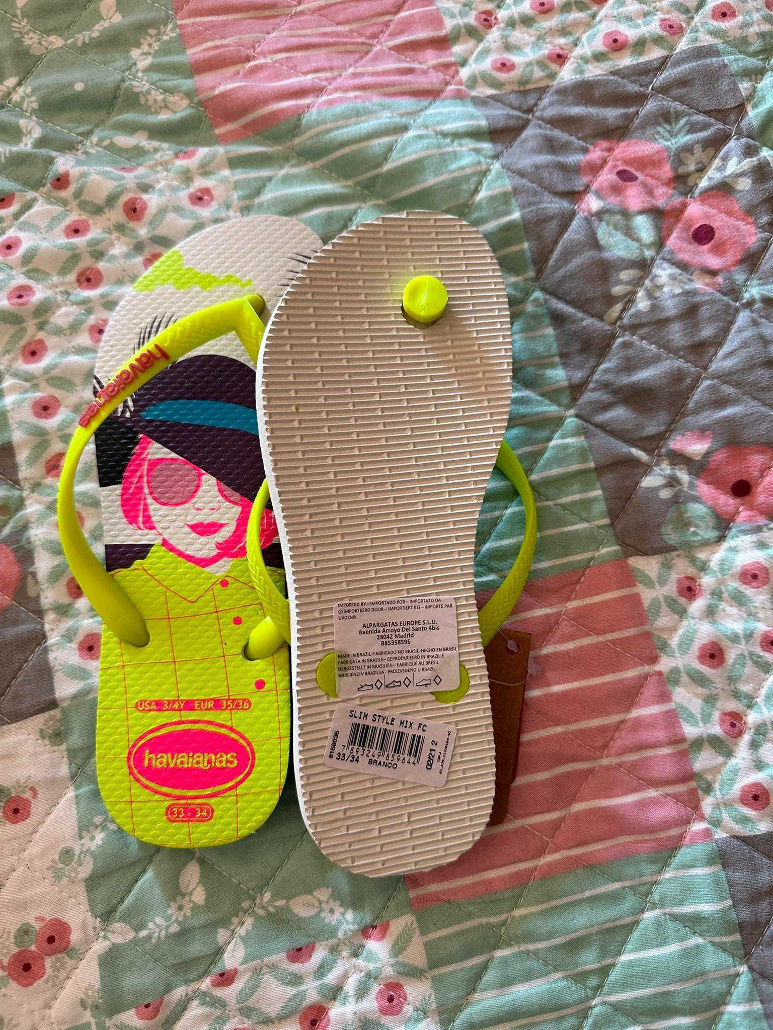 havaianas novas com etiqueta