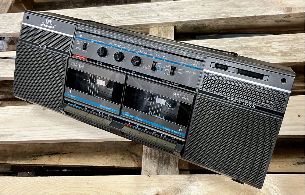 Radiomagnetofon BOOMBOX ITT Interfunk RC 3800 vintage PRL DDR