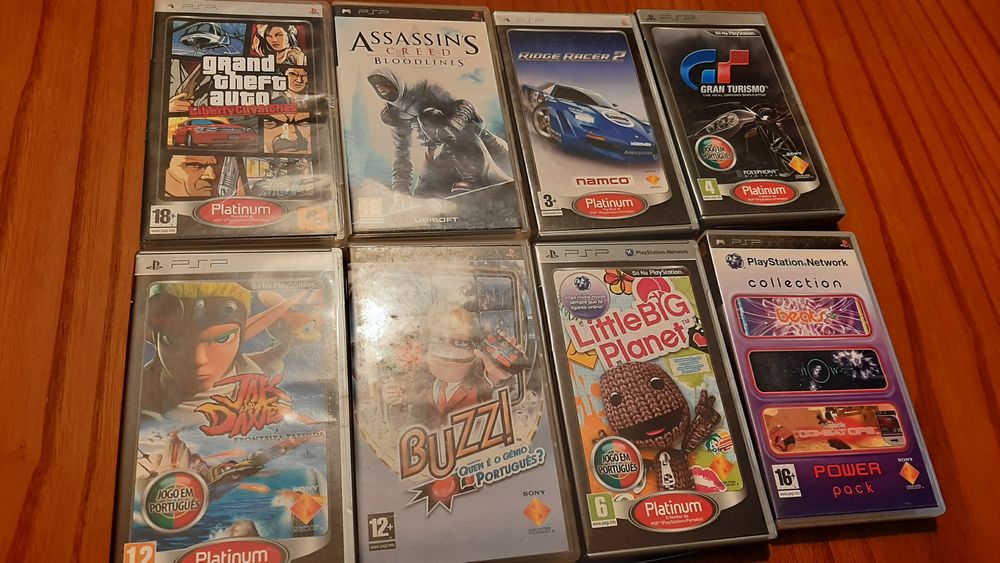 Jogos para psp em caixa