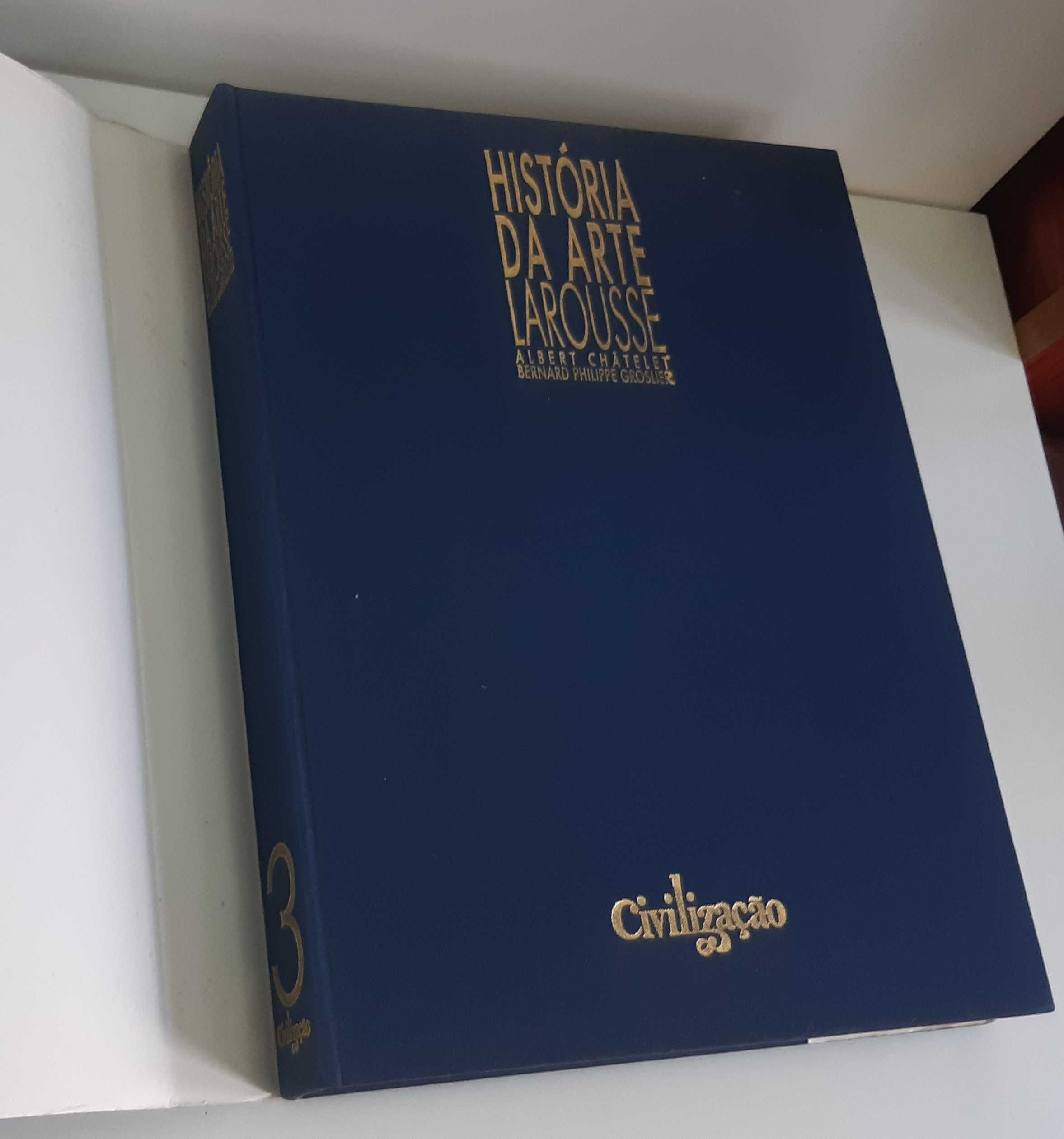3 Livros Grandes História da Arte Larousse - Civilização Editora