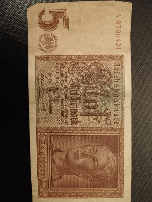 Niemiecki banknot, kolekcjonerski, przedwojenny