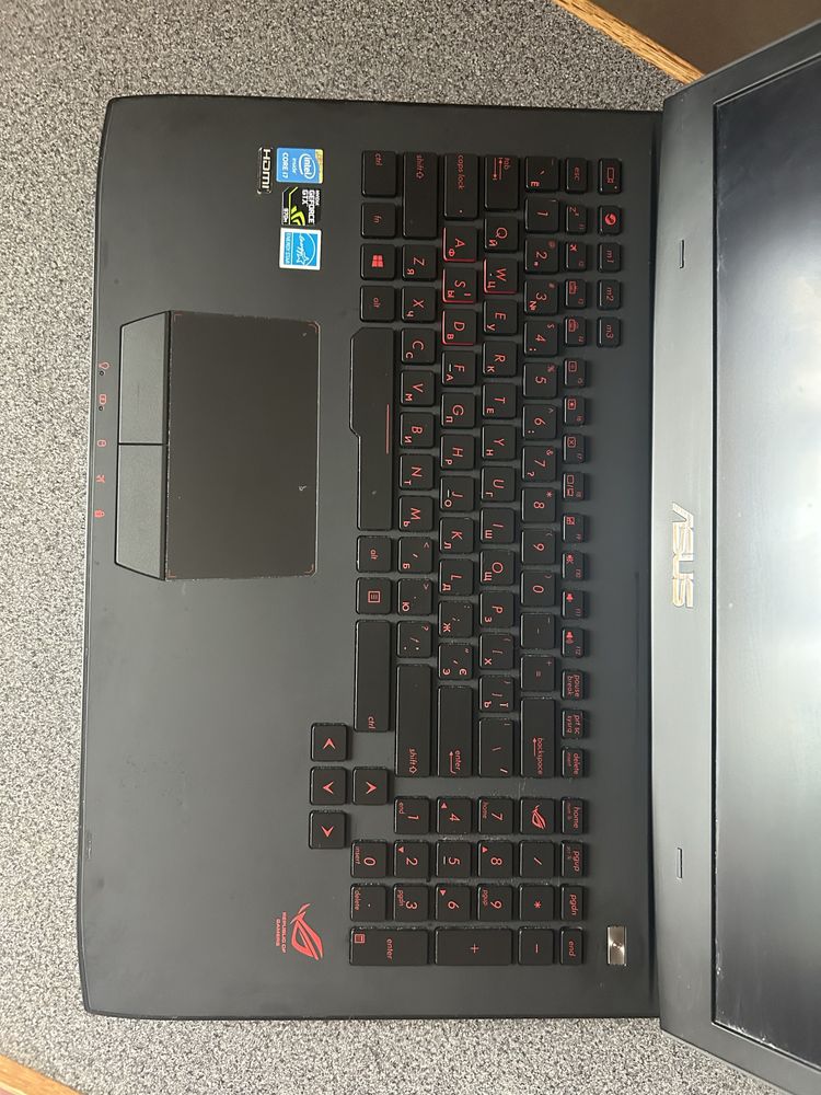17 дюймів Asus Rog G751J  8-256 nvidia