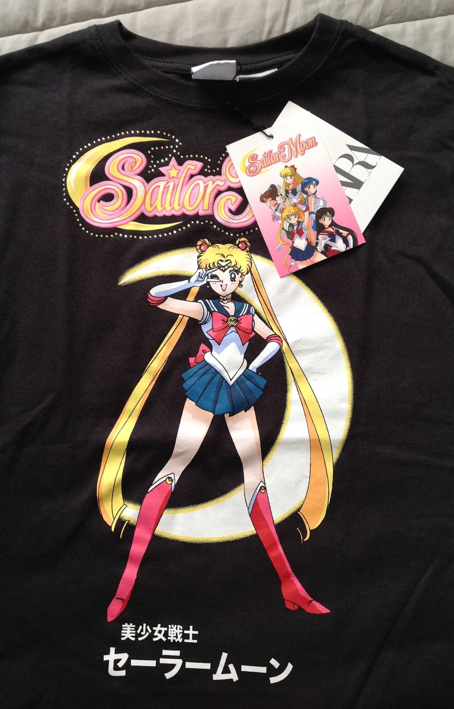 Zara nowa koszulka bluzeczka Sailor Moon 9 10 lat 140