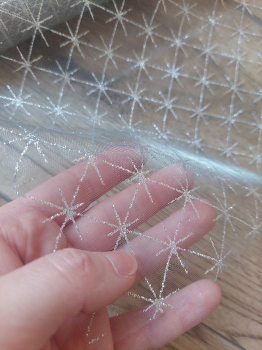 Brokatowa organza elegancka świąteczna bieżnik