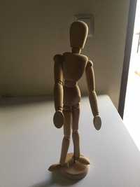 Boneco madeira articulável para desenho